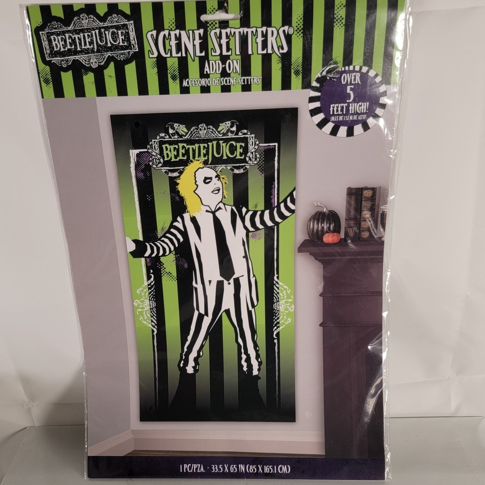 BEETLEJUICE Ghost Scene Setter Halloween Wall Party Decorations‎ Netherworld NEW